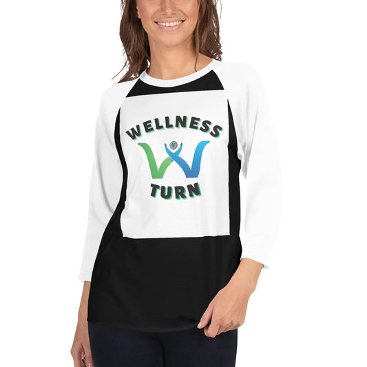 Wellness Turn 3/4 sleeve raglan shirt