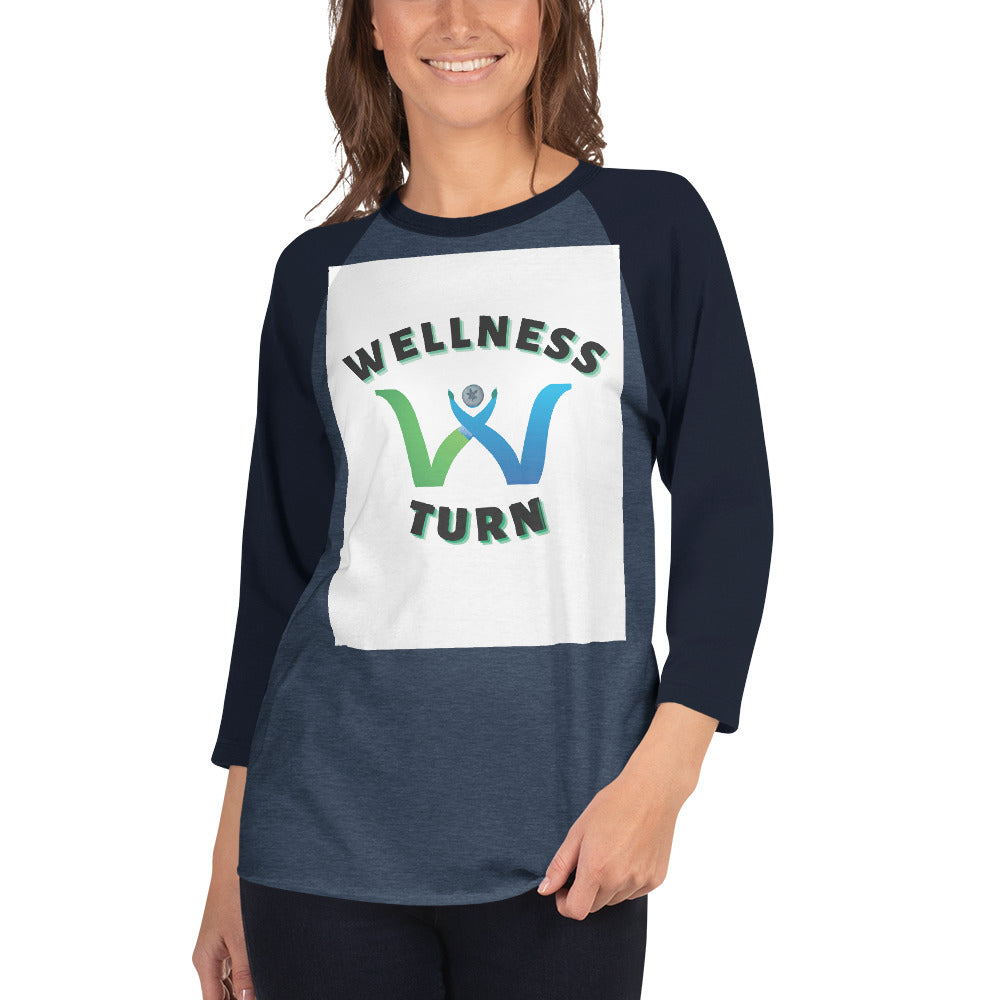 Wellness Turn 3/4 sleeve raglan shirt